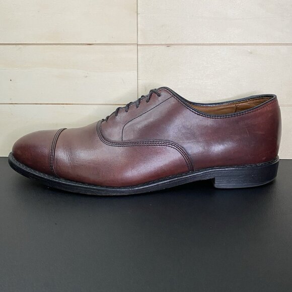Allen Edmonds Park Avenue Cap Toe Oxfords Men's Size 9 D Dress Shoes Cordovan - Picture 4 of 11